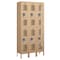 Salsbury Industries Wardrobe Locker, 36" W, 12" D, 78" H, (3) Wide, (6) Openings, Tan 72362TN-U - alternate 1